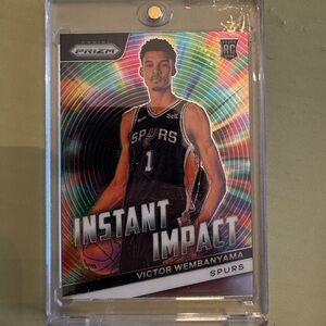 Panini Prizm Instant Impact Victor Wembanyama Black Multi-Color